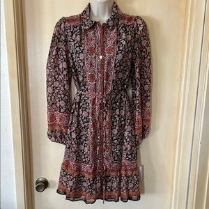1. State paisley dress size XS